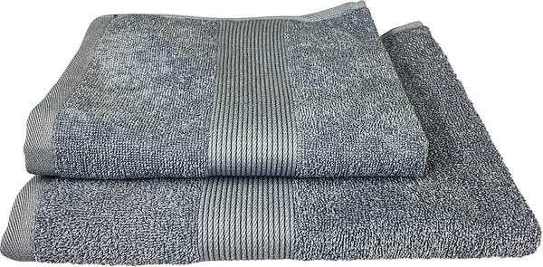 Фото - Полотенце банное GM Textile синее махровое с бордюром 70х140