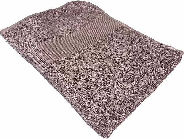 Фото - Рушник банний GM Textile кавовий махровий з бордюром 70х140