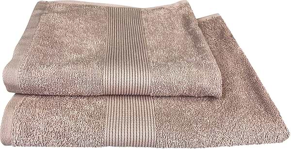 Фото - Рушник банний GM Textile капучино махровий з бордюром 70х140