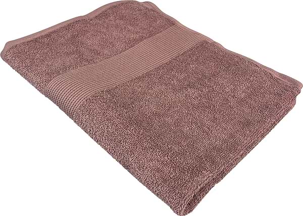 Фото - Рушник банний GM Textile шоколадний махровий з бордюром 70х140