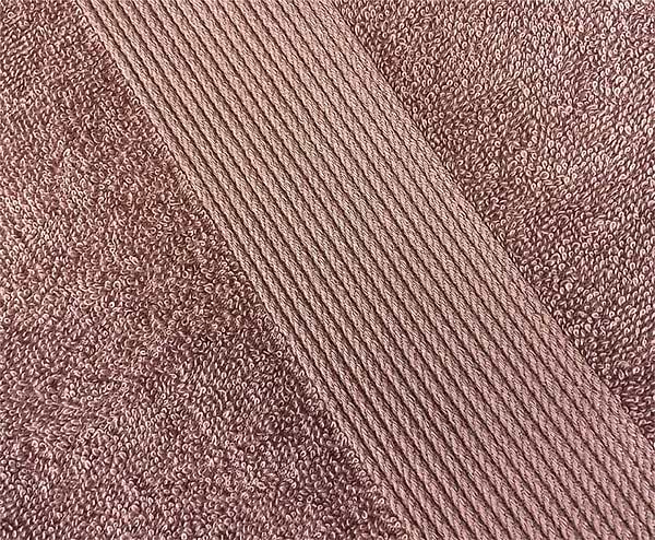 Фото - Рушник банний GM Textile шоколадний махровий з бордюром 70х140