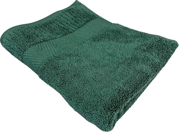 Фото - Рушник банний GM Textile зелений махровий зеро твіст з бордюром 70х140