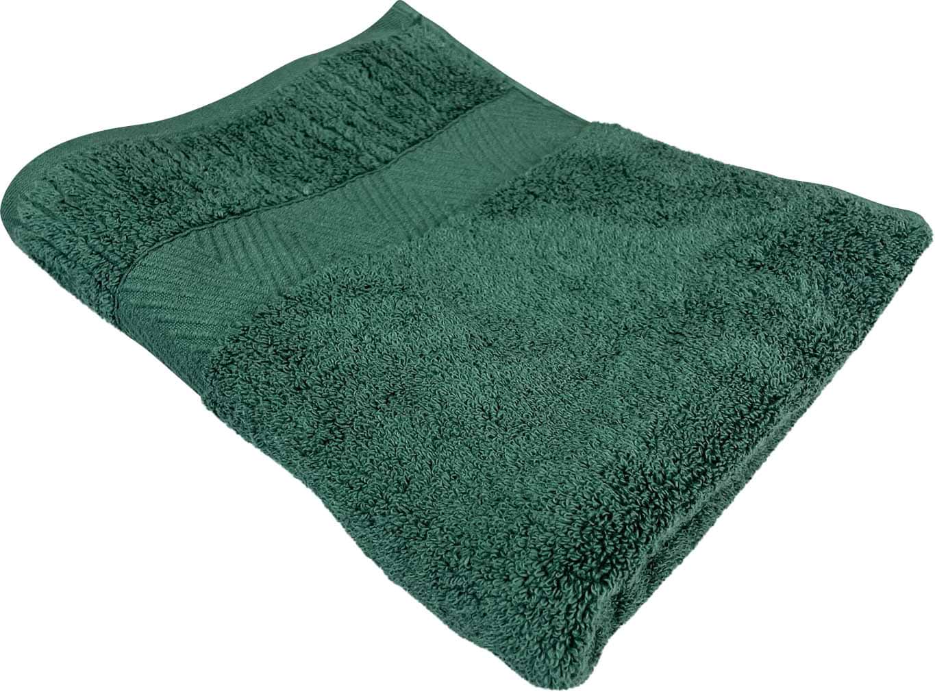 Рушник банний GM Textile зелений махровий зеро твіст з бордюром 100х150 - Фото 1