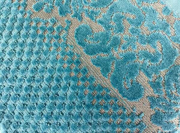Фото - Рушник банний GM Textile Дамаск смарагдовий махровий велюр 70х140