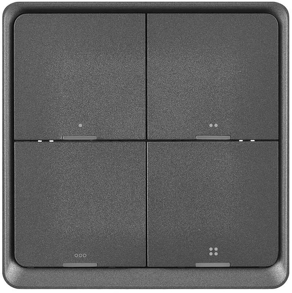 Фото - Бездротовий вимикач EMOS H5016 4 кнопки ZigBee 3.0 Чорний