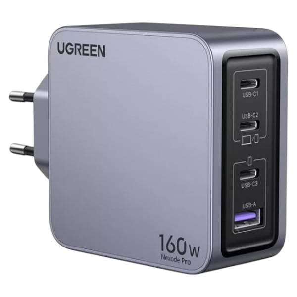 Фото - Сетевое зарядное устройство UGREEN X763 4xUSB 160W (3xUSB-C + USB-A) Gan Nexode Pro Grey (25877) Фото - Сетевое зарядное устройство UGREEN X763 4xUSB 160W (3xUSB-C + USB-A) Gan Nexode Pro Grey (25877)