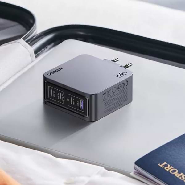 Фото - Сетевое зарядное устройство UGREEN X763 4xUSB 160W (3xUSB-C + USB-A) Gan Nexode Pro Grey (25877)