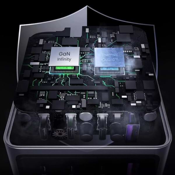 Фото - Сетевое зарядное устройство UGREEN X763 4xUSB 160W (3xUSB-C + USB-A) Gan Nexode Pro Grey (25877)