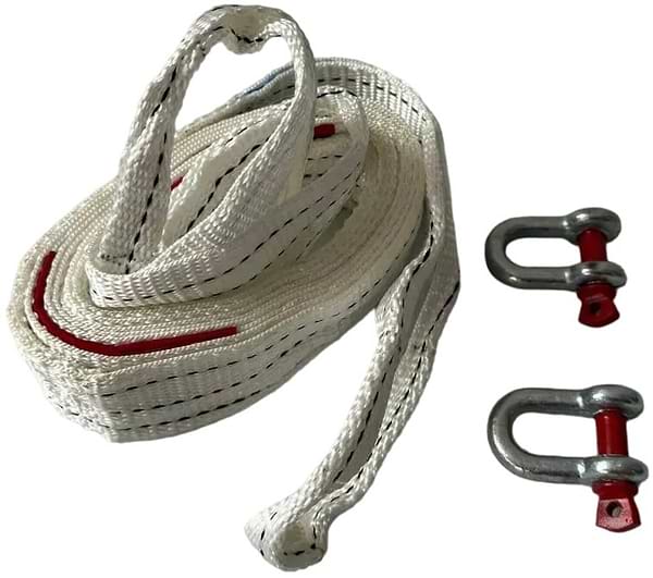 Фото - Буксирувальний трос Poputchik зі скобами 5 т 5 м (29-020-5-IS)