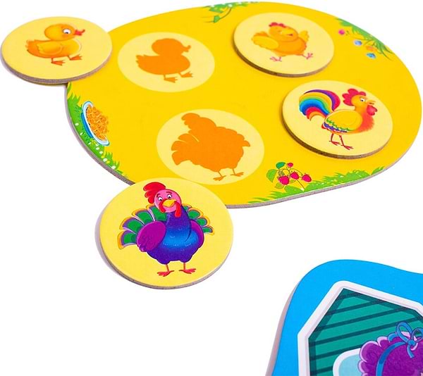 Фото - Настільна гра (3-4 роки) Vladi Toys 3 в 1 "Ферма" (укр) (VT2901-03)