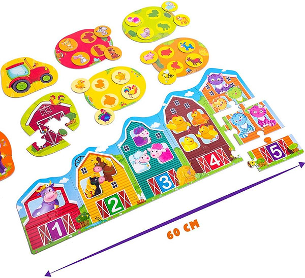 Фото - Настільна гра (3-4 роки) Vladi Toys 3 в 1 "Ферма" (укр) (VT2901-03)