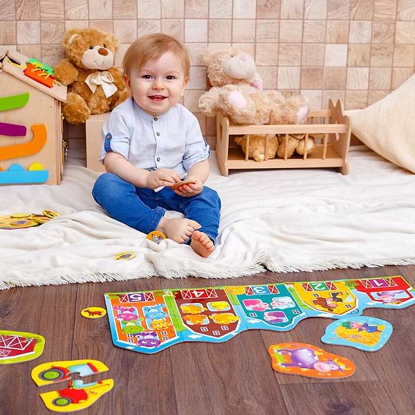 Фото - Настільна гра (3-4 роки) Vladi Toys 3 в 1 "Ферма" (укр) (VT2901-03)