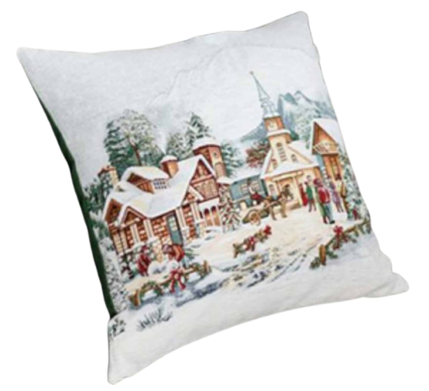 Подушка декоративна Прованс Зимове Місто Площа 45х45 см (031417)