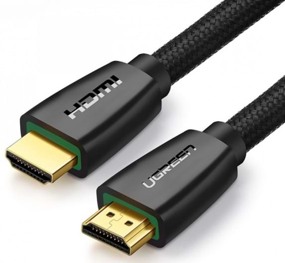 Фото - Кабель HDMI UGREEN HD118 HDMI to HDMI 1.5 m v2.0 UltraHD 4K-3D Braided Black (40409)