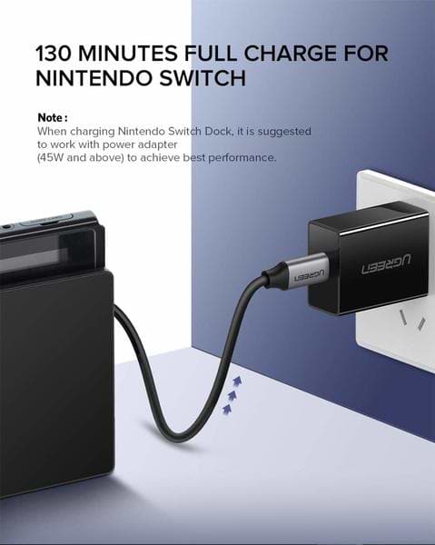 Фото - Кабель синхронізації даних UGREEN US161 Type-C - Type-C 100W 5A Cable Alum. 1.5 м Gray (50751)