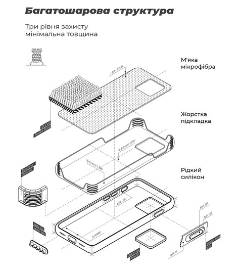Фото - Чохол для смартфону Armorstandart ICON Case for Samsung M53 (M536) Camera cover Dark Blue (ARM61803)