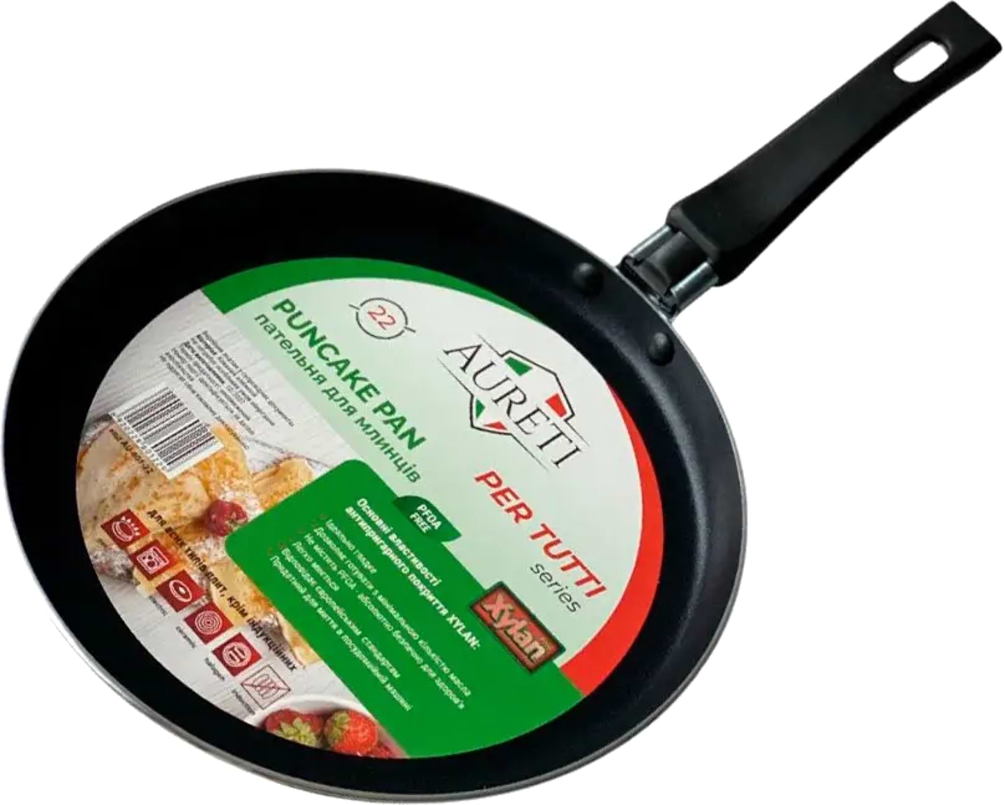 Сковорода универсальная Aureti PER TUTTI 24 см (AU-602-24) - Фото 1
