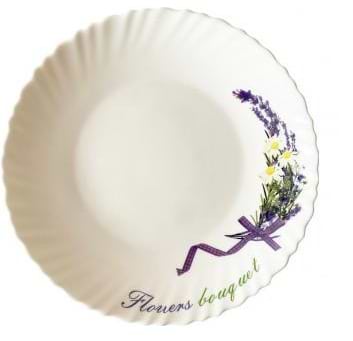 Фото - Тарілка обідня Vittora V-220F Квіткова симфонія Wave Vittora 220 мм