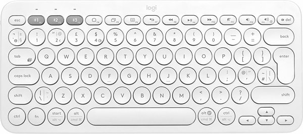 Фото - Клавіатура бездротова Logitech K380 Multi-Device Bluetooth UA White (920-009868)