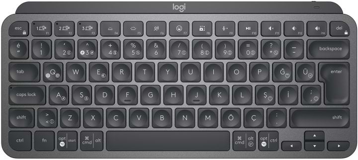 Клавиатура беспроводная Logitech MX Keys Mini Wireless Illuminated UA Graphite (920-010498) - Фото 1