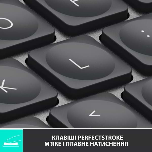 Фото - Клавіатура бездротова Logitech MX Keys Mini Wireless Illuminated UA Graphite (920-010498)