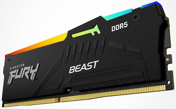 Фото - Память DDR Kingston DDR5 16GB 5200 MHz Fury Beast RGB (KF552C36BBEA-16)