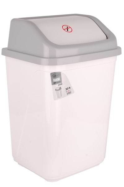 Кошик для сміття VIOLET HOUSE 0098 White с/кр.30 л