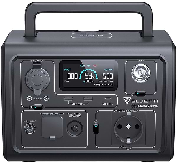 Фото - Зарядная станция универсальная Bluetti 600W (EB3A)