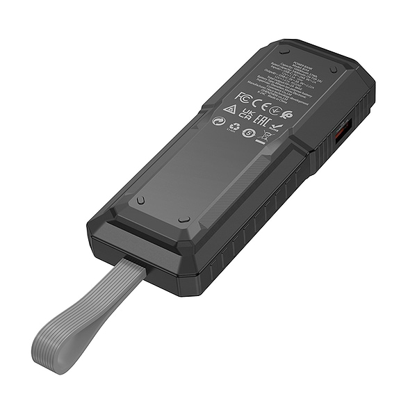 Фото - Батарея мобільна BOROFONE BJ54 Graceful 22.5W+PD20W fully compatible flashlight power bank 10000mAh Black (6941991111617)