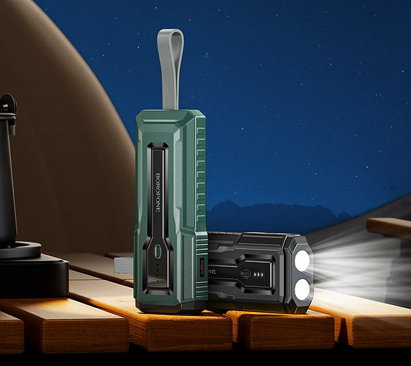 Фото - Батарея мобільна BOROFONE BJ54 Graceful 22.5W+PD20W fully compatible flashlight power bank 10000mAh Black (6941991111617)