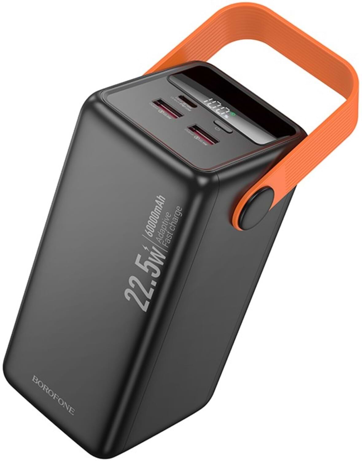 Батарея мобильная BOROFONE BJ66B Magnifico 22.5W+PD20W 60000mAh Black (6941991115165)