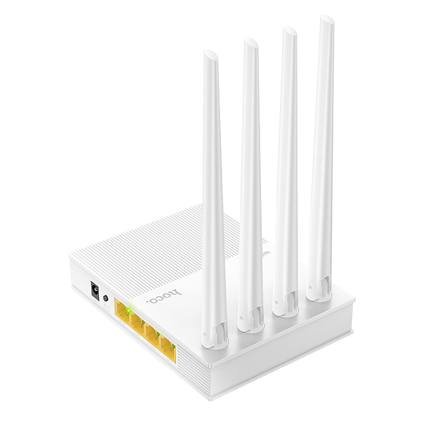 Фото - Маршрутизатор інтернет WiFi5 HOCO HI31 WiFi5 wireless router 2.4-5G 1200Mbit/s EU version (6942007640718)