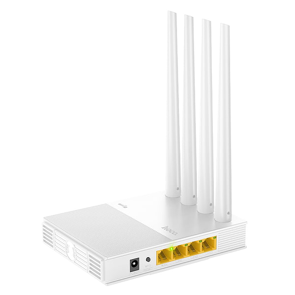 Фото - Маршрутизатор інтернет WiFi5 HOCO HI31 WiFi5 wireless router 2.4-5G 1200Mbit/s EU version (6942007640718)