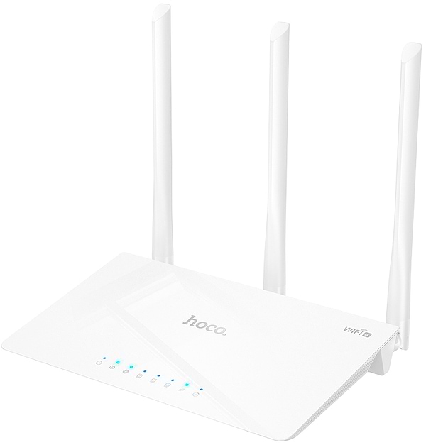 Фото - Маршрутизатор интернет WiFi4 HOCO HI30 WiFi4 EU (6942007640688)