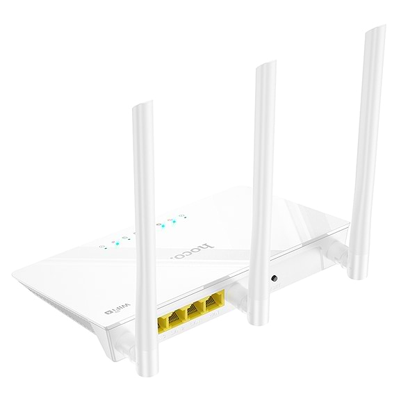 Фото - Маршрутизатор интернет WiFi4 HOCO HI30 WiFi4 EU (6942007640688)