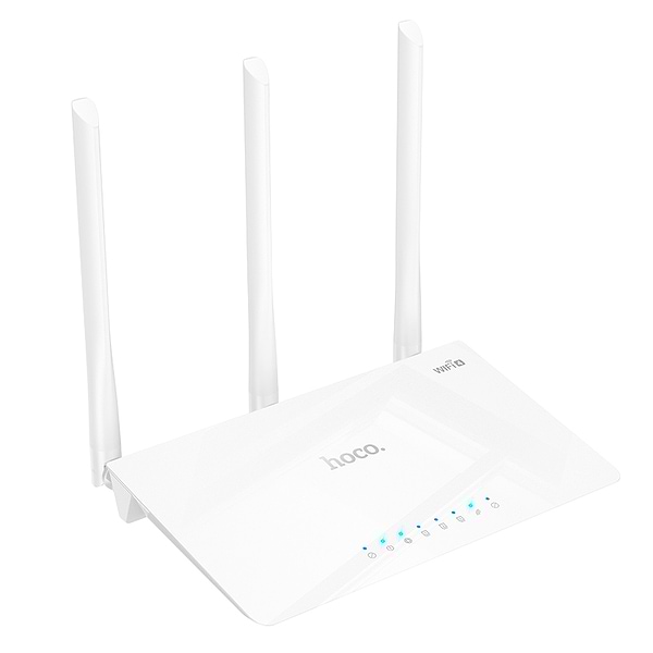 Фото - Маршрутизатор интернет WiFi4 HOCO HI30 WiFi4 EU (6942007640688)