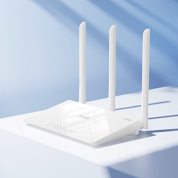 Фото - Маршрутизатор интернет WiFi4 HOCO HI30 WiFi4 EU (6942007640688)