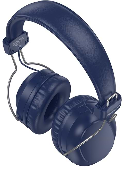 Фото - Наушники полноразмерные беспроводные BOROFONE BO33 Melody Blue (6941991120107)