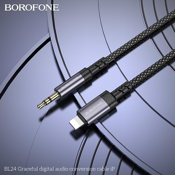 Фото - Кабель BOROFONE BL24 iP Metal Grey (6941991118975)