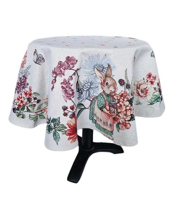 Фото - Скатертина кругла Прованс гобелен Затишок D140 см (026077)