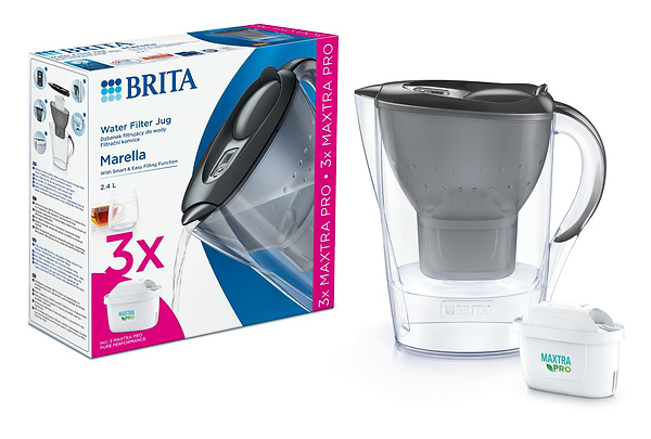 Фото - Фильтр-кувшин Brita Marella MXpro Graphite + 3 картриджа