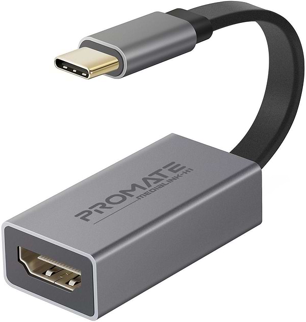 Фото - Переходник Promate HDMI-USB Type-C medialink-h1.grey
