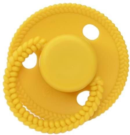 Ортодонтична пустушка Lindo жовтий (Pk076/18+жел)