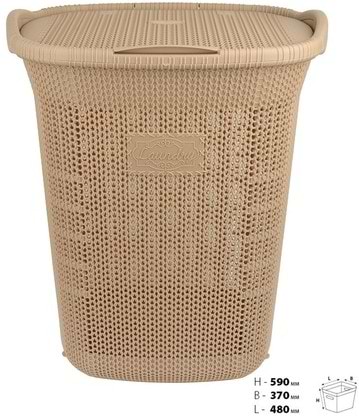 Фото - Корзина для белья VIOLET HOUSE 0261 Виолетта Cappuchino 65 л