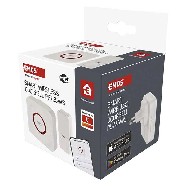 Фото - Бездротовий дверний дзвінок EMOS Розумний P5735WS WIFI
