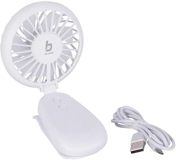 Фото - Вентилятор портативний Bo-camp Mini Fan With Clamp White (8520960)