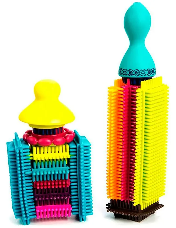 Фото - Пластиковий конструктор для малюків Battat Мегаполіс 68 ел. в банку (BX1175Z)