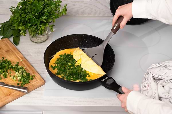 Фото - Лопатка кухонна Ardesto Gemini 33 см Gray/Brown (AR2144PG)