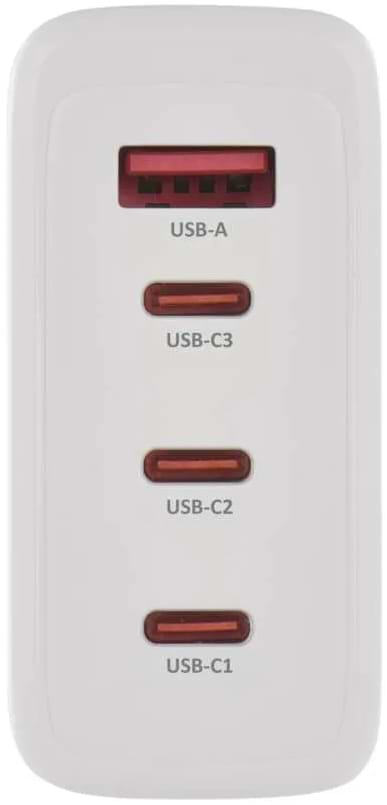 Фото - Сетевое зарядное устройство EMOS V06G120 1xUSB-A, 3xUB-C 120W 220V PD (V06G120)