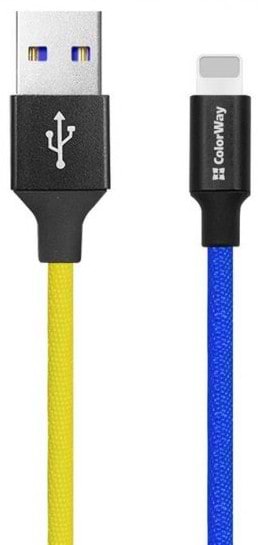 Фото - Кабель синхронизации данных Colorway USB -Apple Lightning 2.4А 1m (CW-CBUL052-BLY)